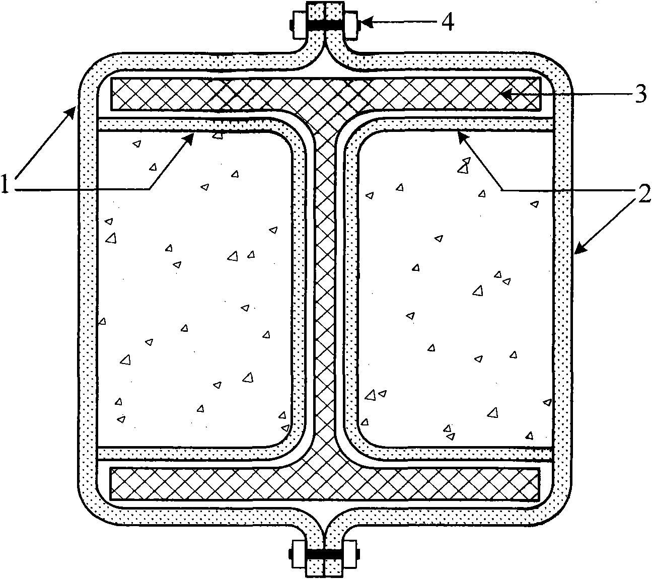 E-shaped fastener constrained type assembled buckling-restrained energy-consumed brace