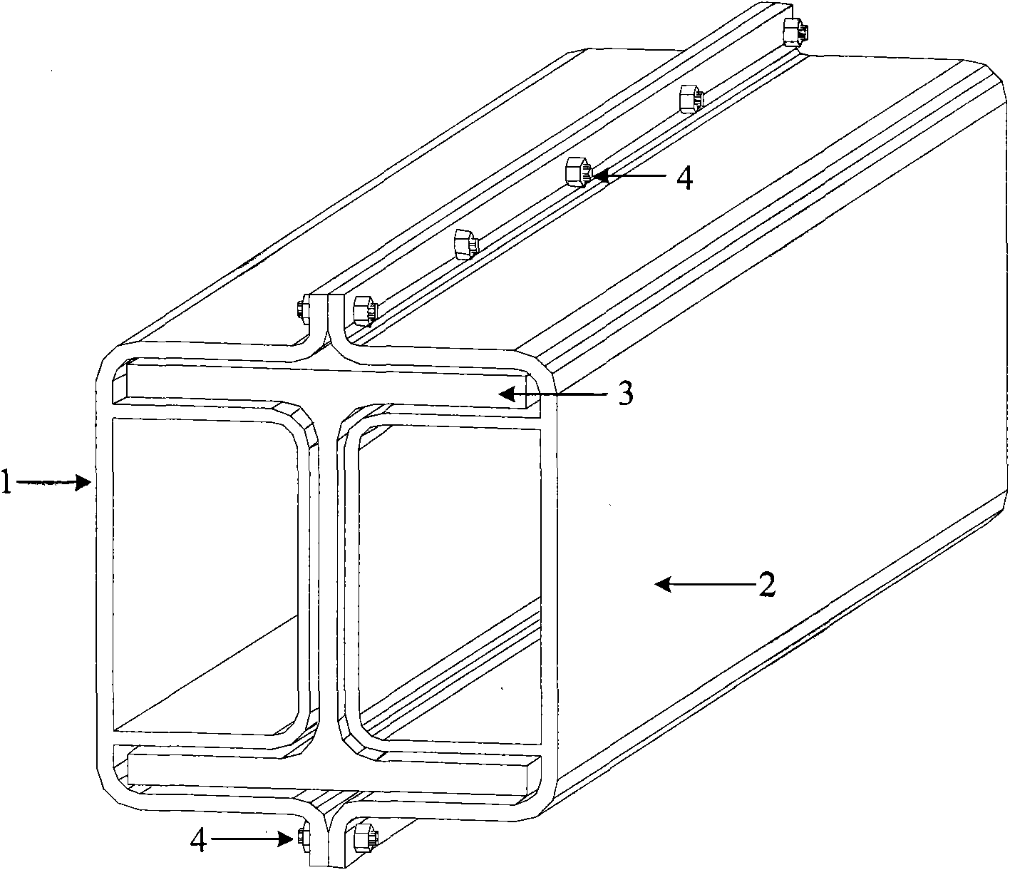 E-shaped fastener constrained type assembled buckling-restrained energy-consumed brace