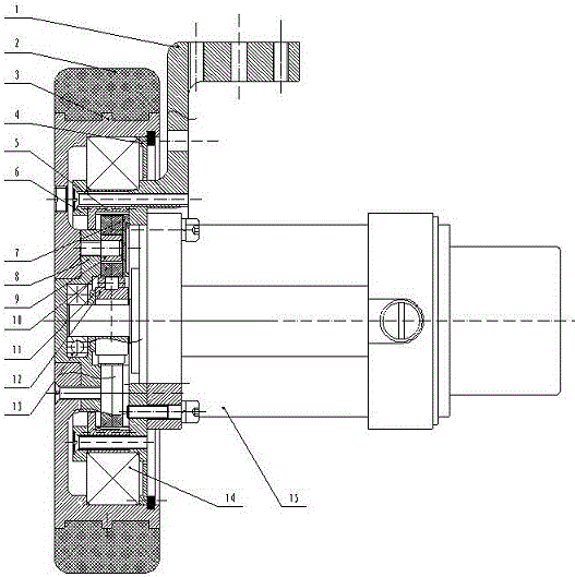 High-precision compact AGV driving wheel assembly