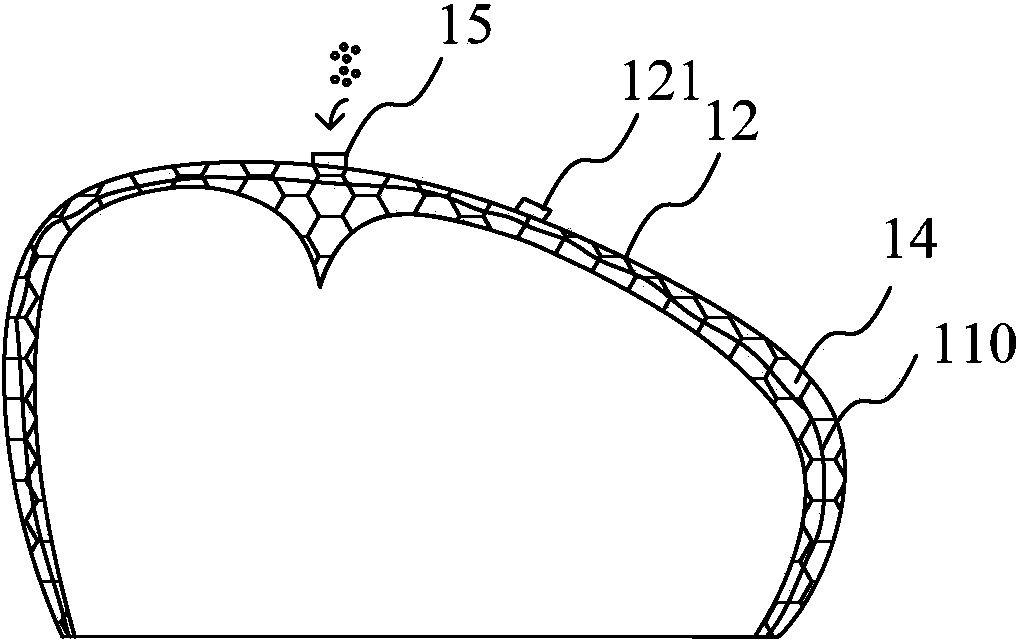 Inflatable filling house and construction method thereof