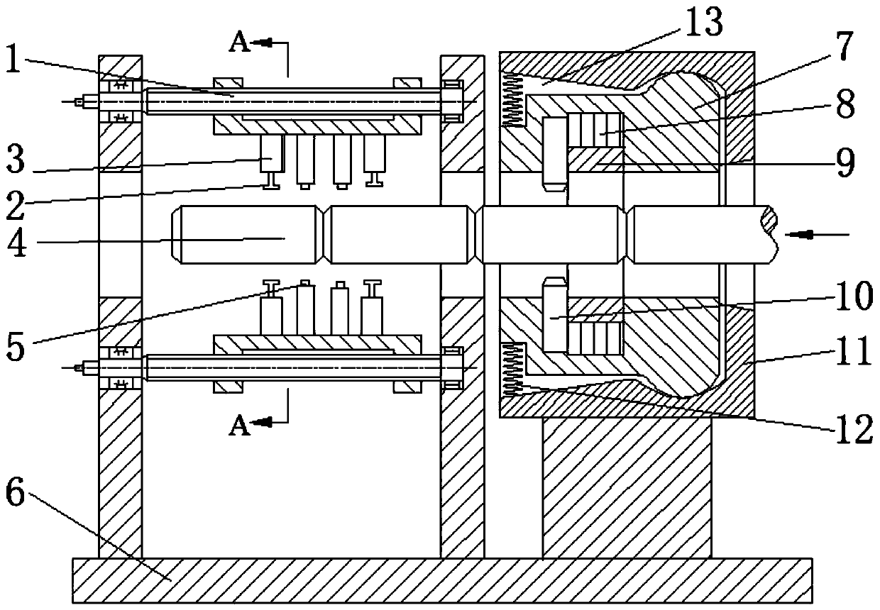 Radial breaking high-efficiency precise low-stress discharging machine