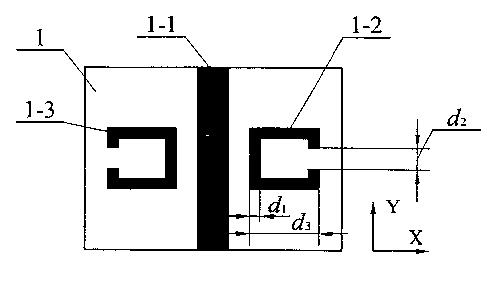 Wide-frequency-band double-way-band incongruous medium transmission wire