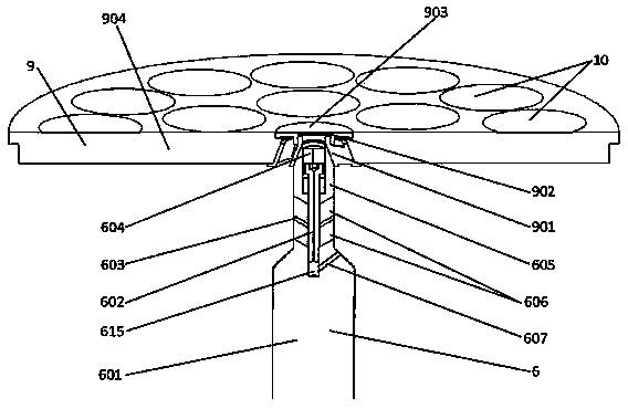 MOCVD reactor and support shaft for MOCVD reactor