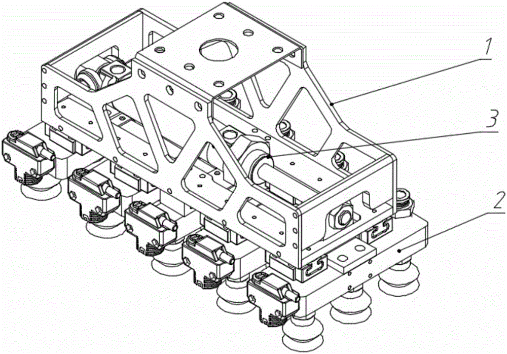 Linear extension type sucker gripper mechanism