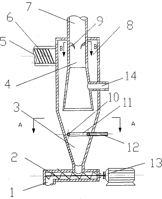 Cyclone-combustion stove