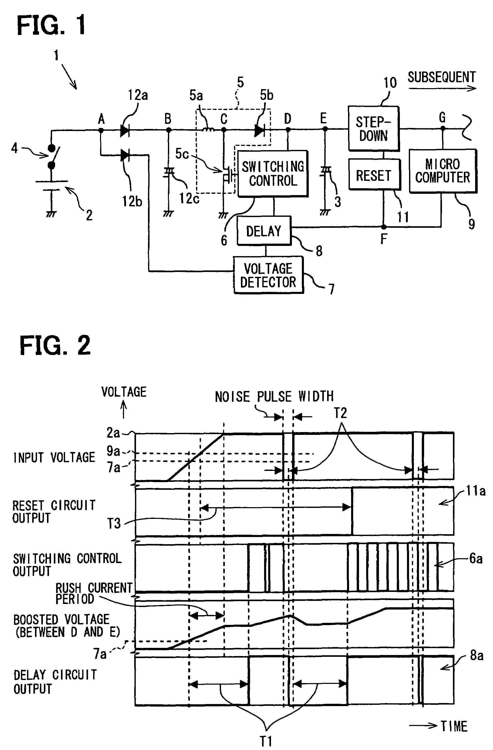 Switching booster power circuit