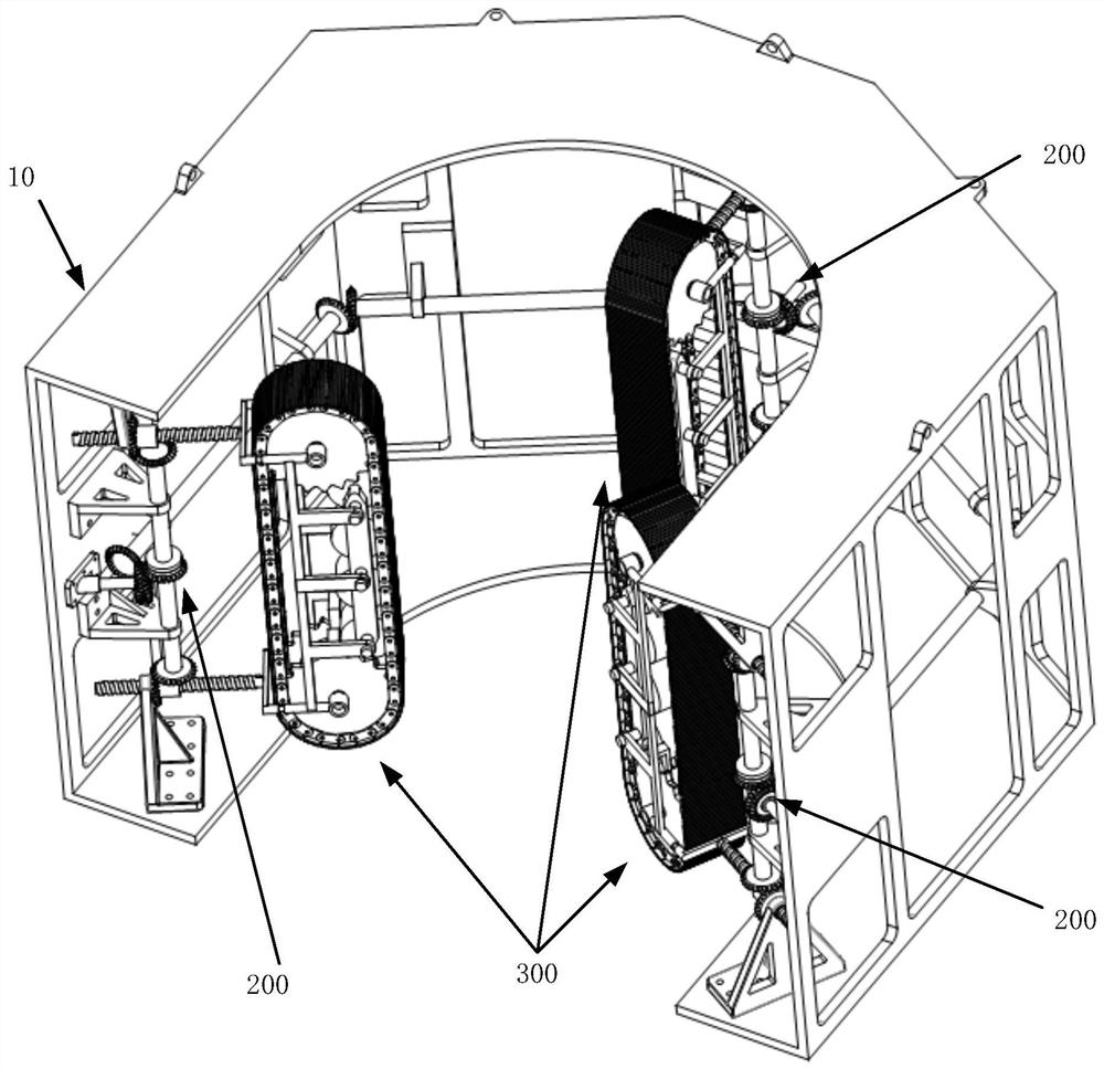 An underwater pipeline clamping crawler