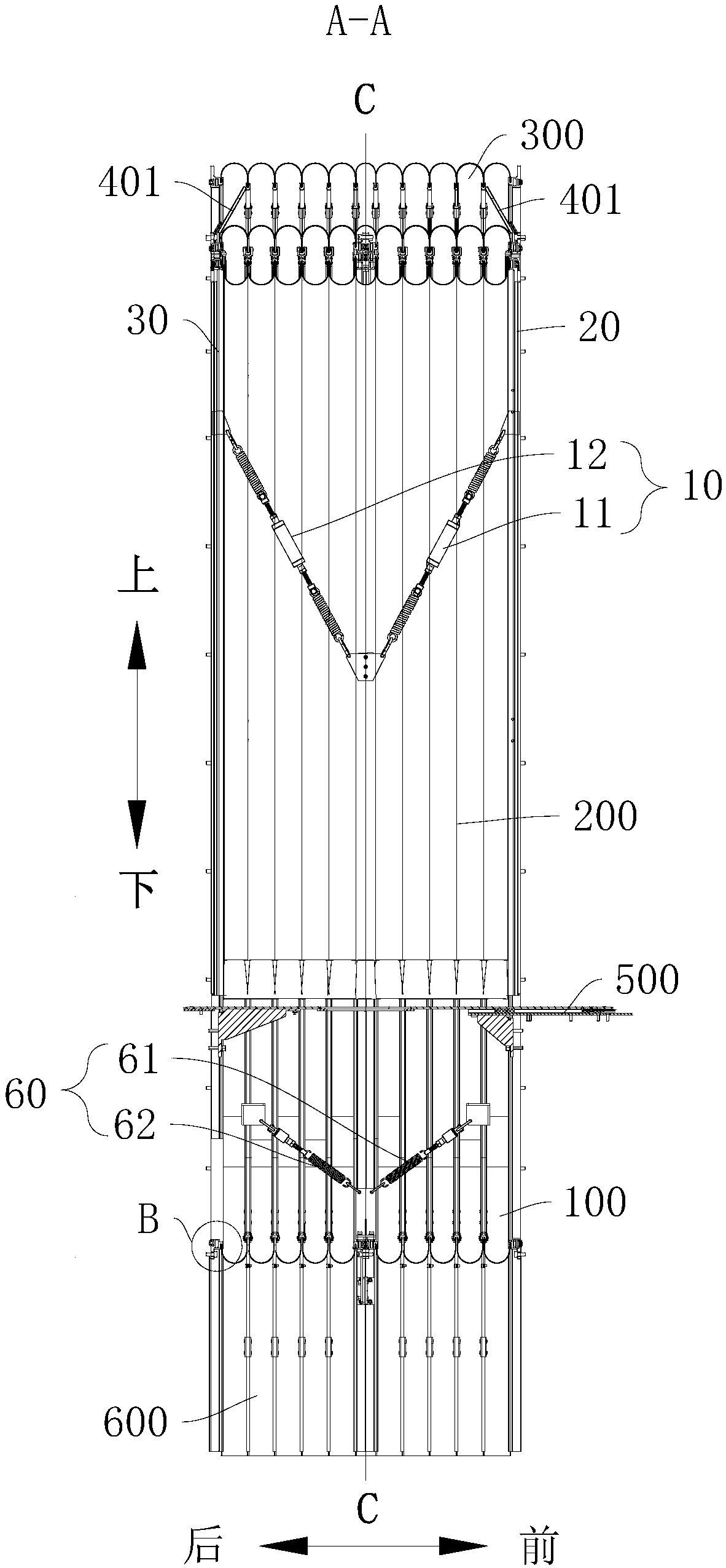 Folding shed, folding shed assembly and vehicle