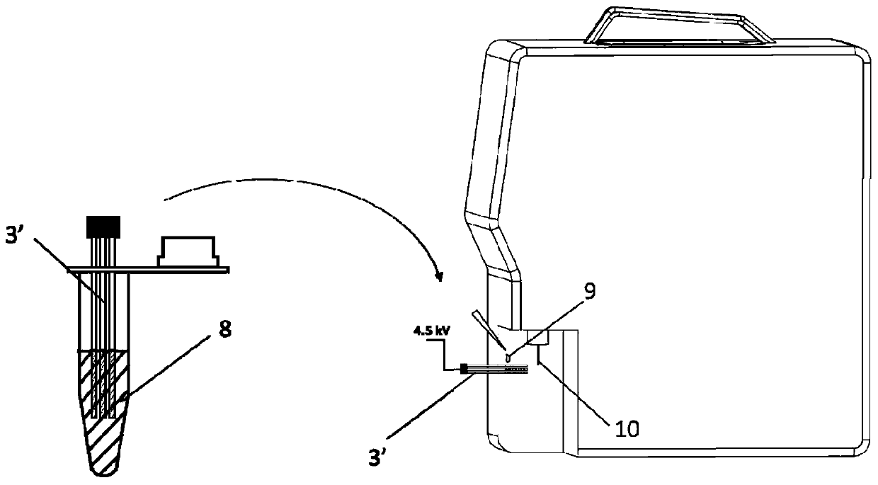 Malachite green detection method and detection device and probe manufacturing method