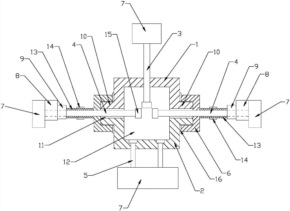 Hydraulic automatic mould-locking forging device