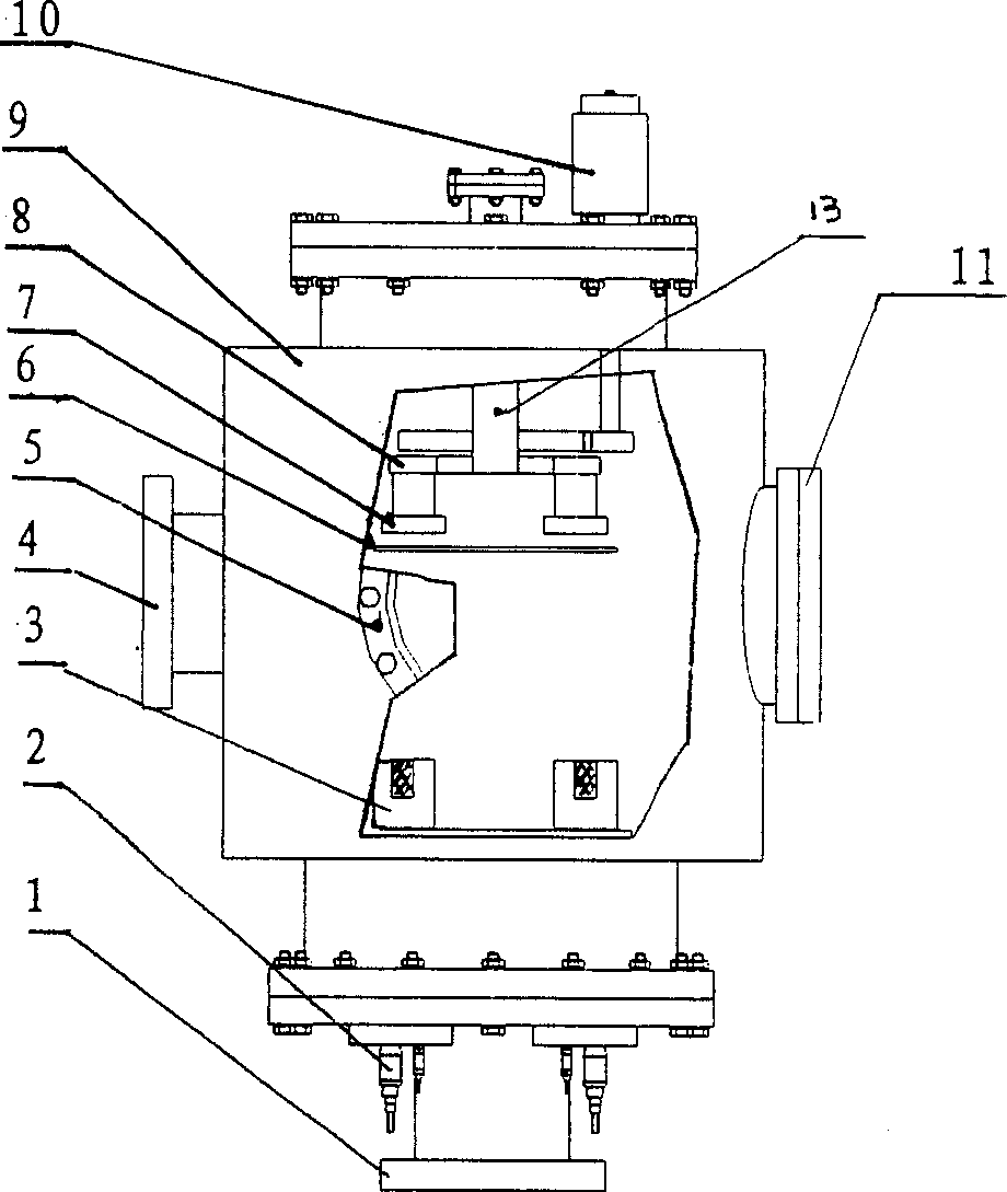 Small substrate baffle for organic luminous film plating machine with automatic recognition function