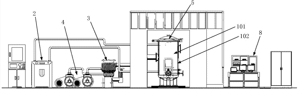 High and low temperature vacuum lunar soil environment simulator