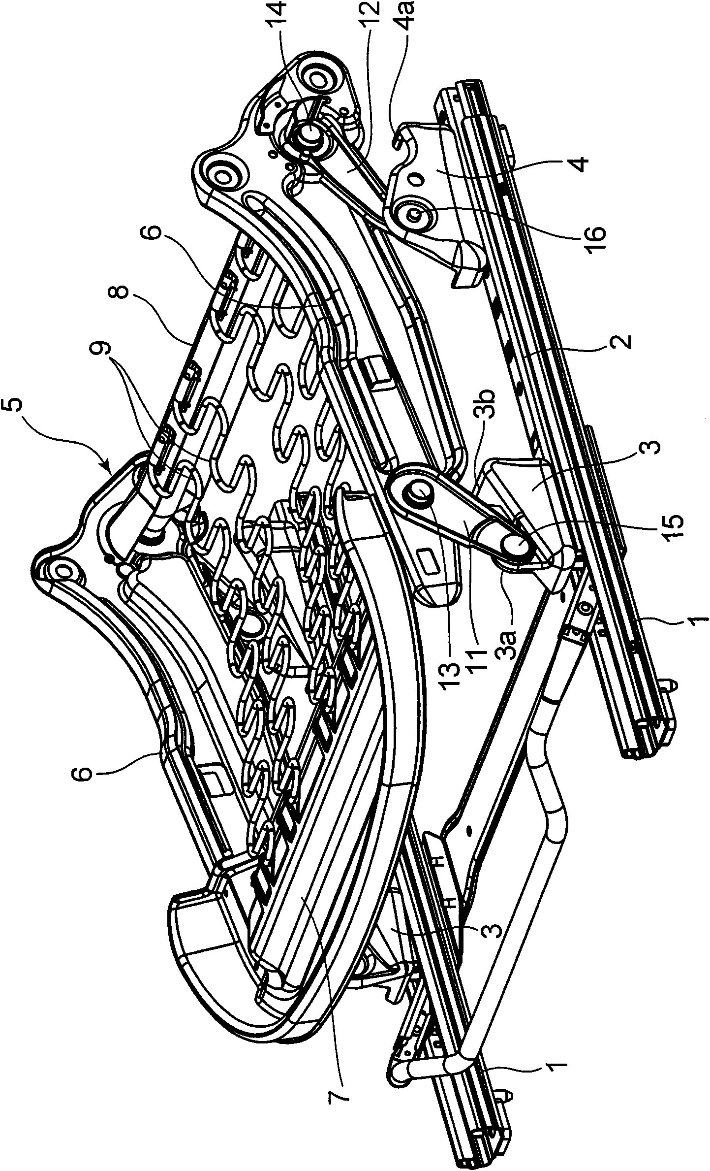Lifter device for vehicle seat