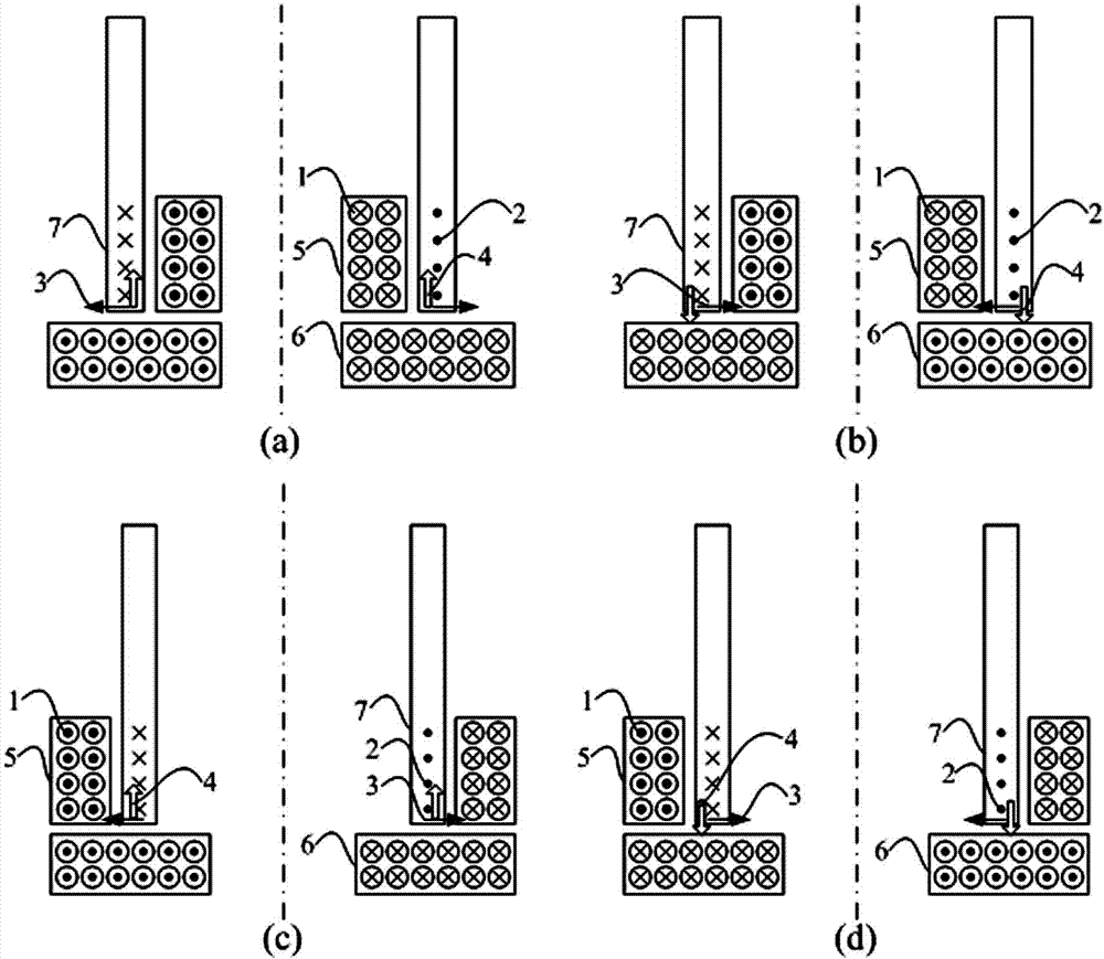 Method and device for electromagnetically forming metal pipe fitting in radial and axial loading mode