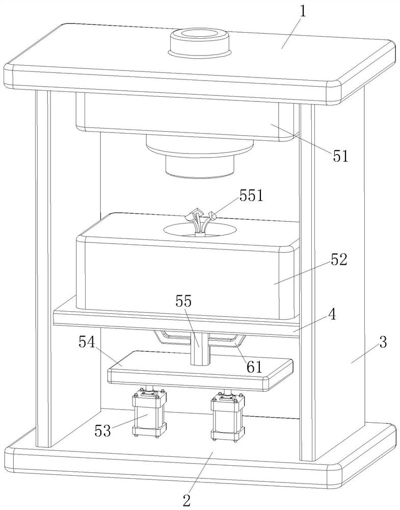 A high-efficiency demoulding injection mold