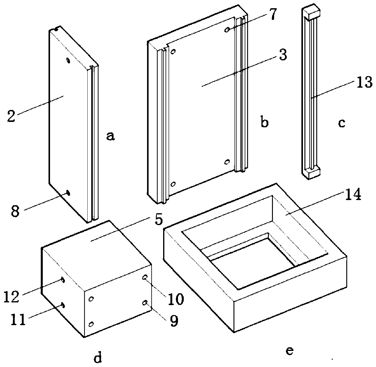 A kit for preparing cuboid columnar jointed rock samples