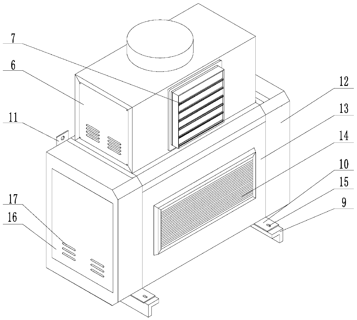 Wall-mounted deodorization system for garbage transfer station