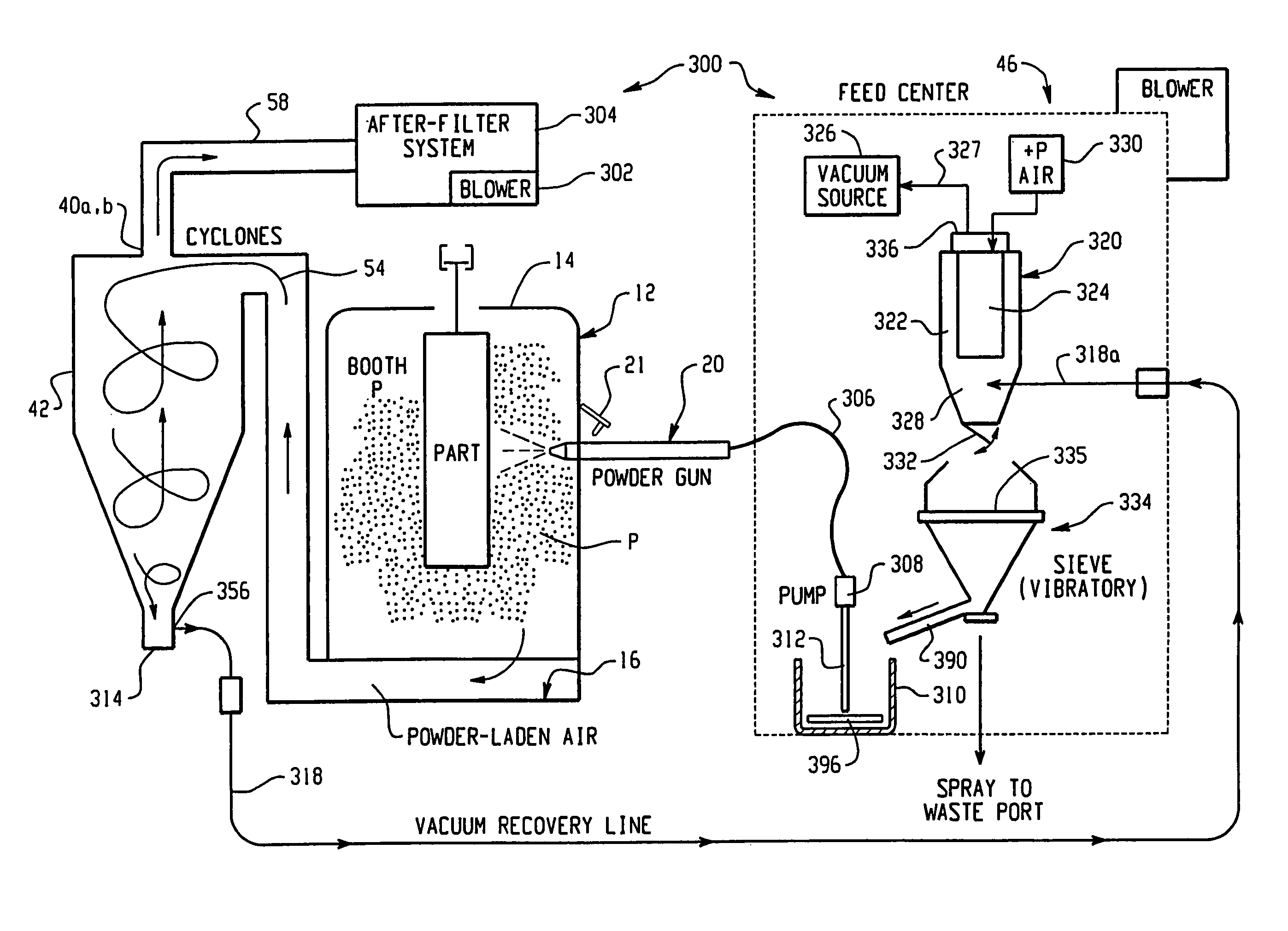 Controlling cyclone efficiency with a vacuum interface