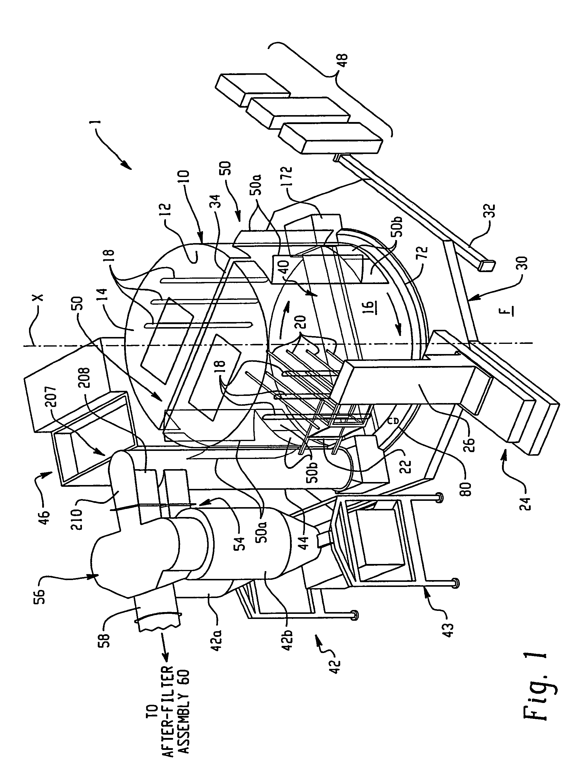 Controlling cyclone efficiency with a vacuum interface