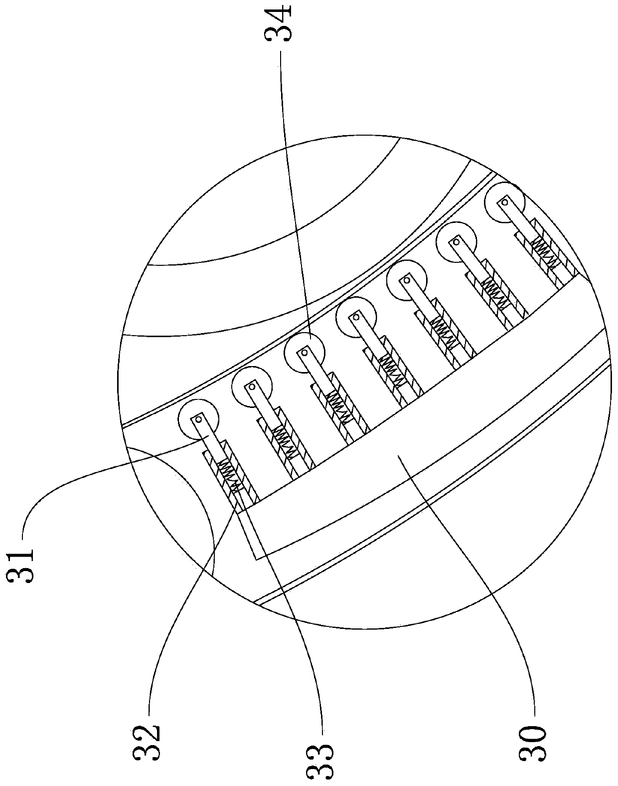 Surface treatment device for aluminum coil