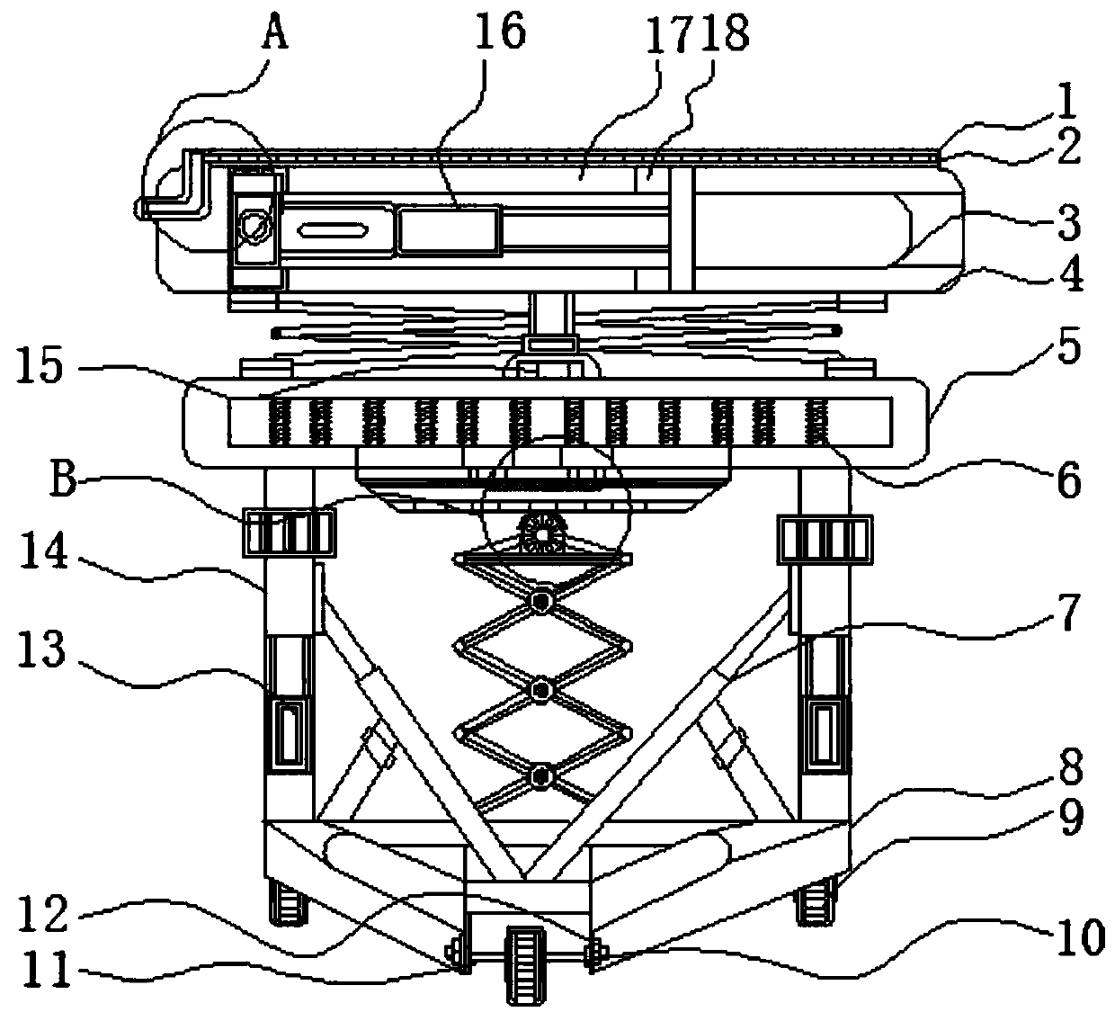 Reaction shield structure with high stabilizing effect for tunneling works