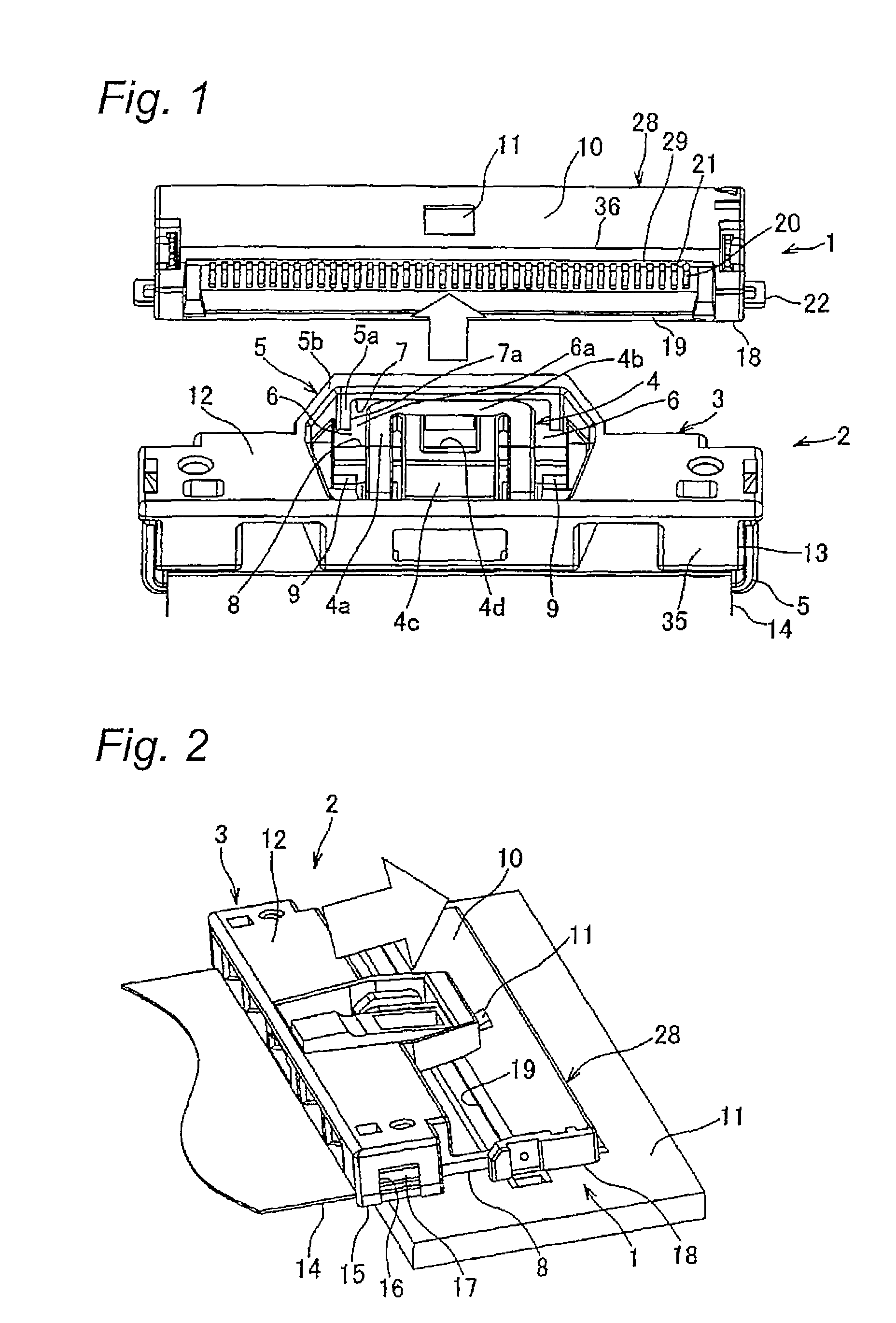 Fitting confirmation construction of connector for connecting circuit board