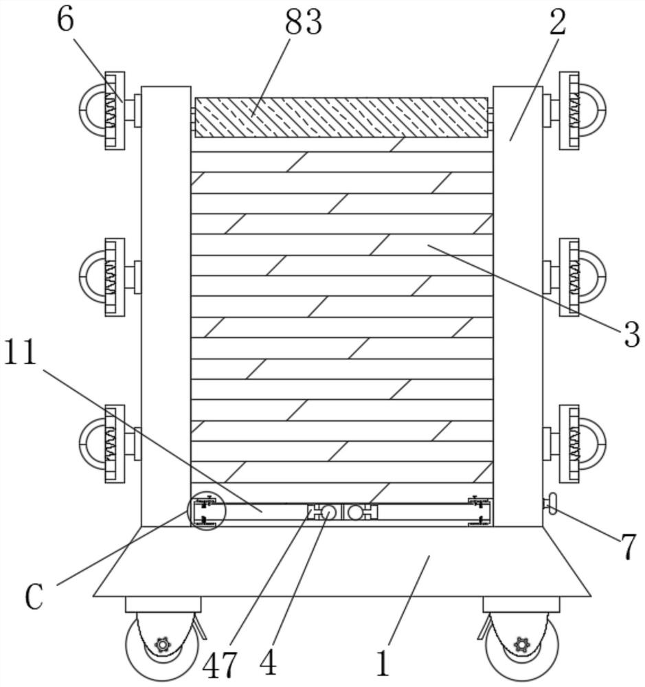 Indoor assembly type folding screen with adjusting function