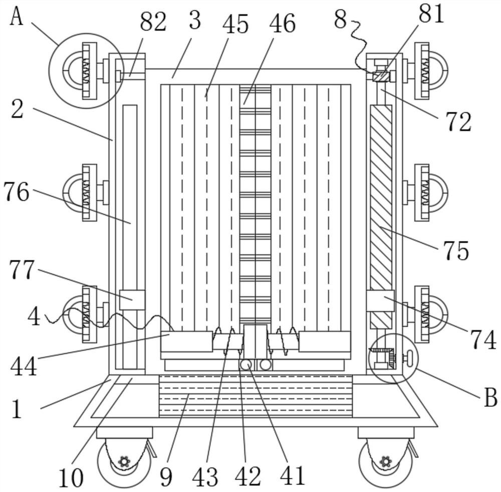 Indoor assembly type folding screen with adjusting function