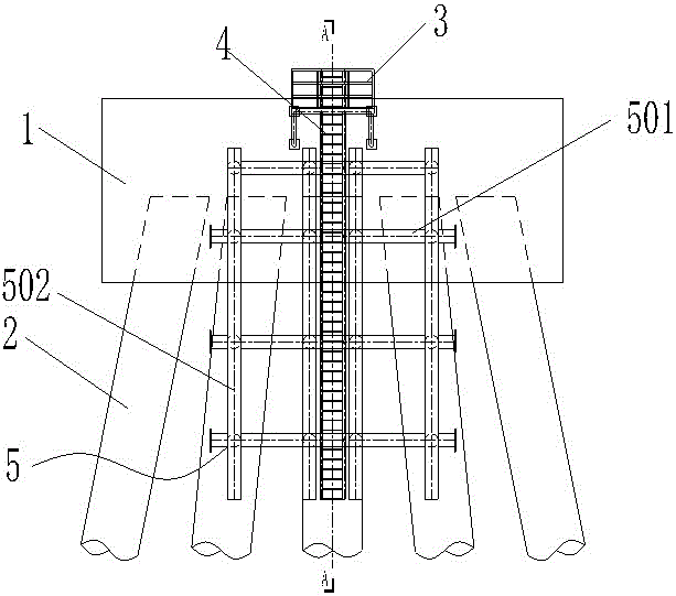 Single-pole attachment fabricated mooring structure for offshore wind turbine foundation and construction method of single-pole attachment fabricated mooring structure