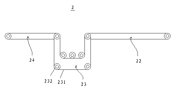 Edge sealing grooving machine of side frame material or upper frame material of door pocket