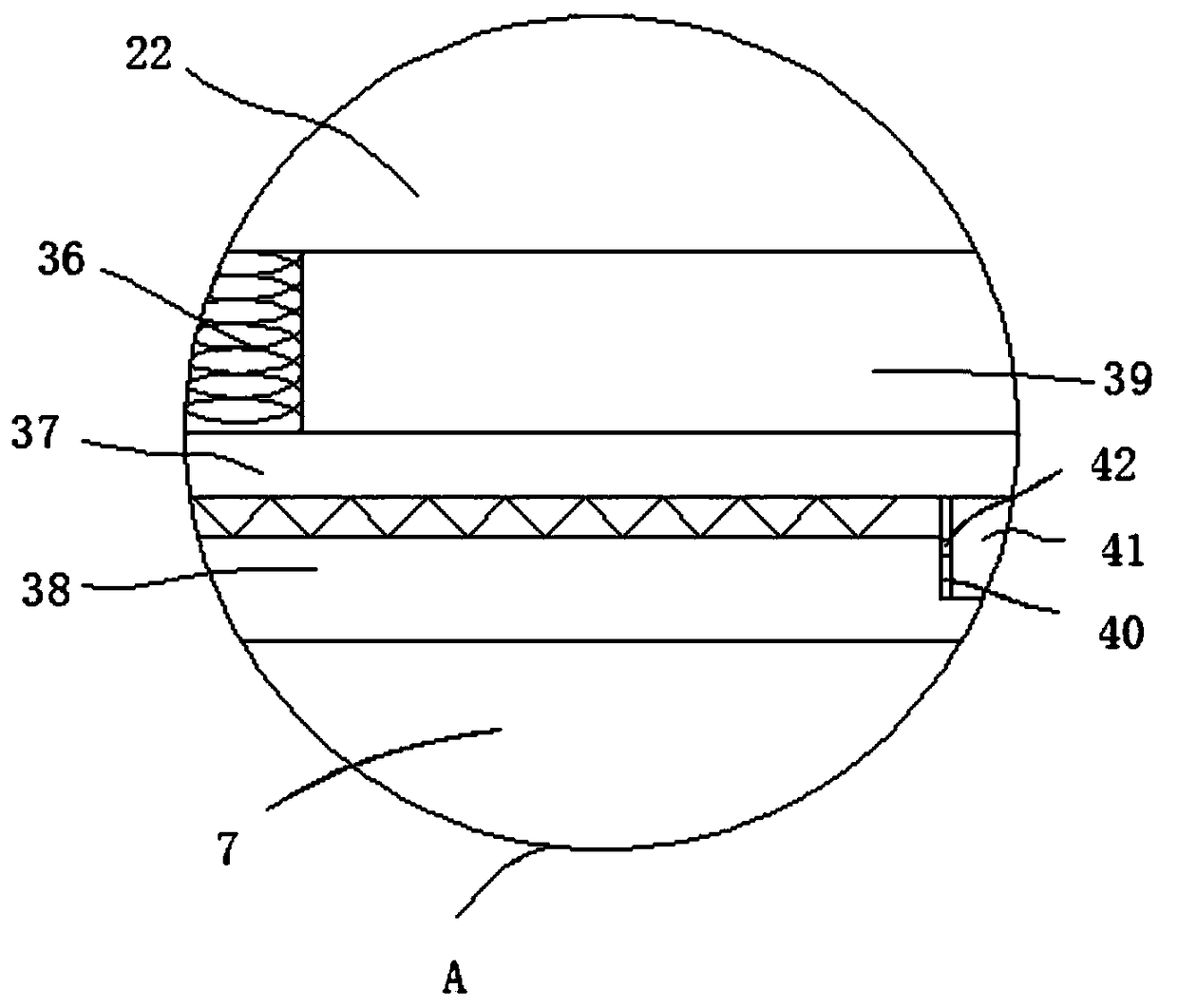 Efficient domestic sewage treatment device