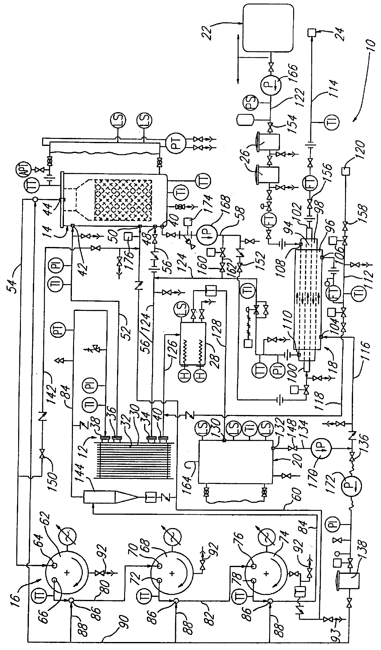 Method for removing water from an aqueous fluid mixture