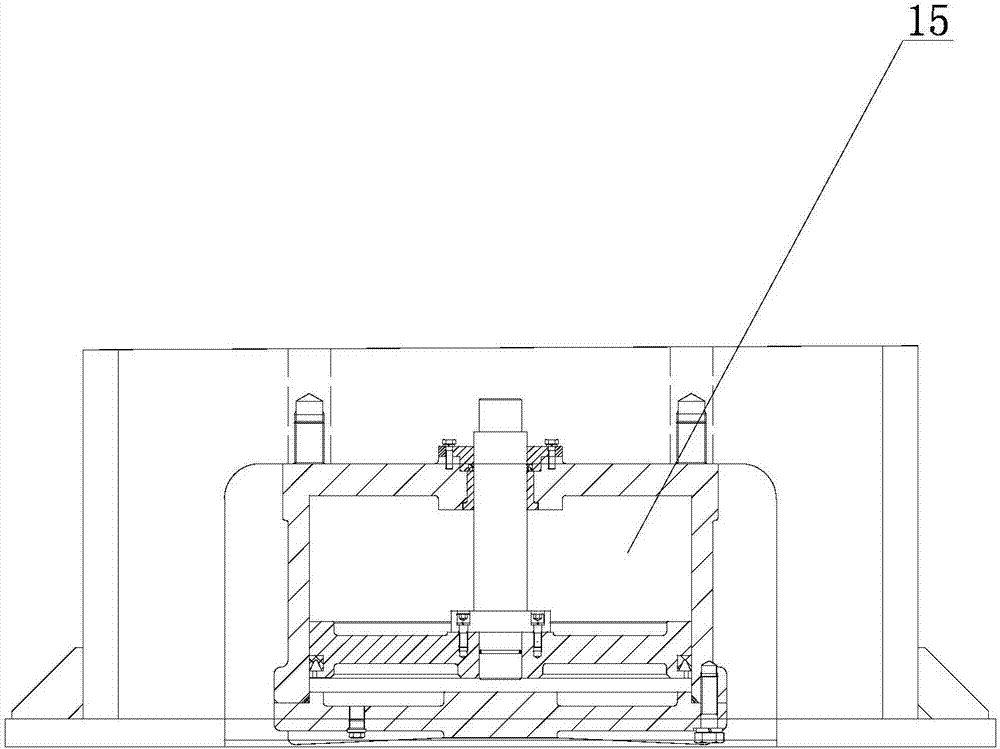 Lever type mechanical downward pushing device of mechanical press