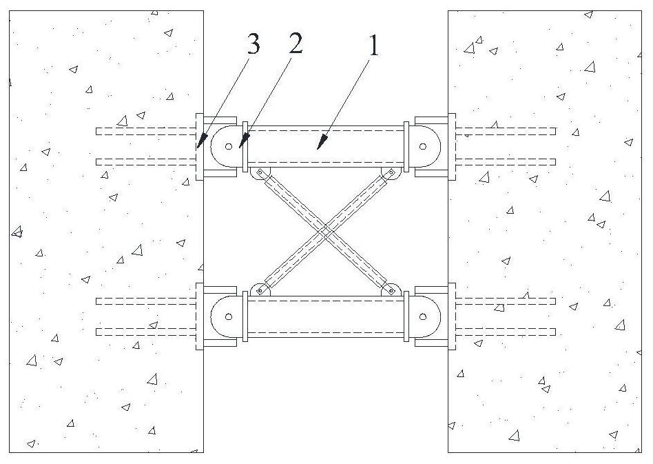 Truss type replaceable energy dissipation coupling beam with buckling restrained braces