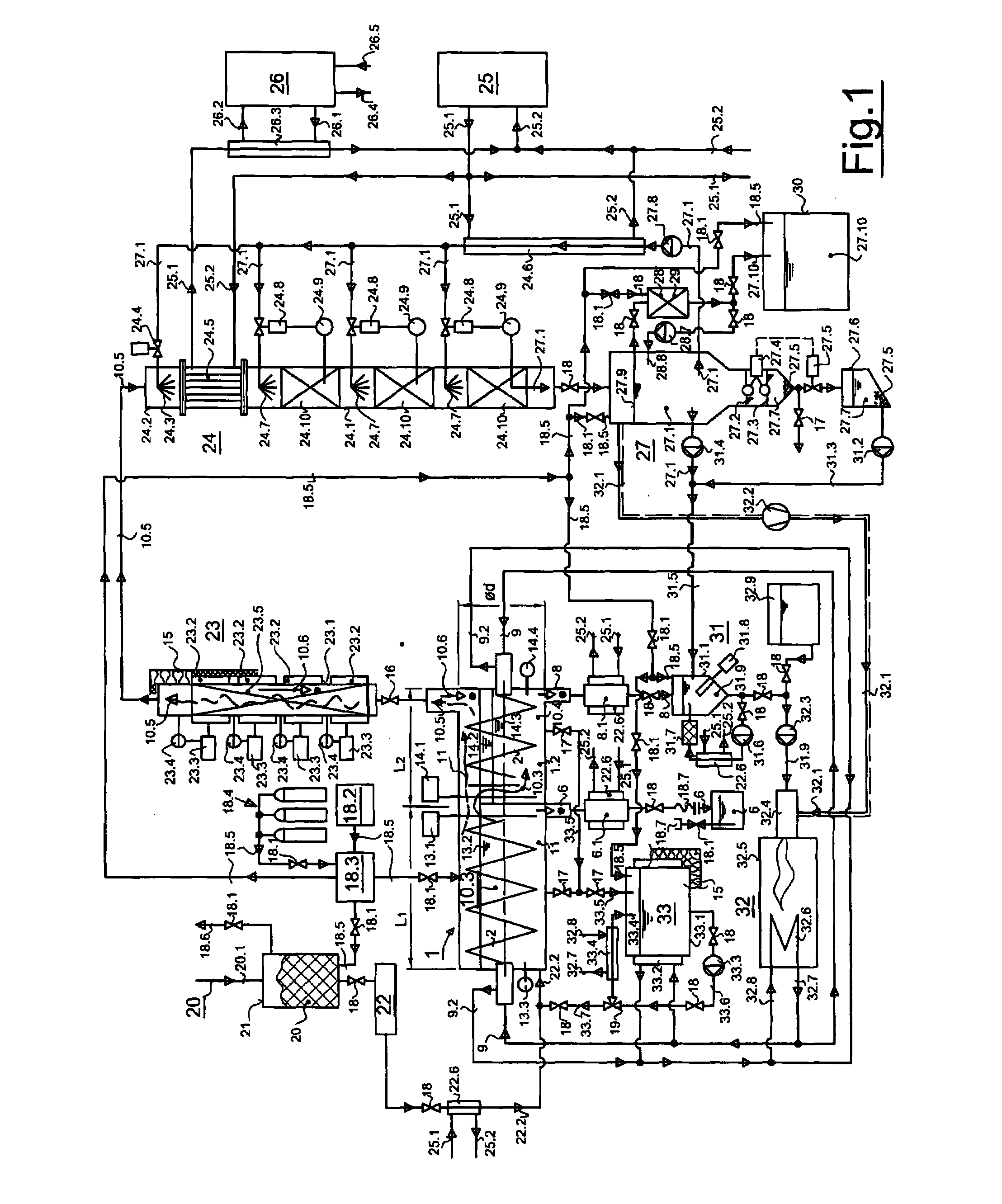 Method and device for processing plastic-containing waste