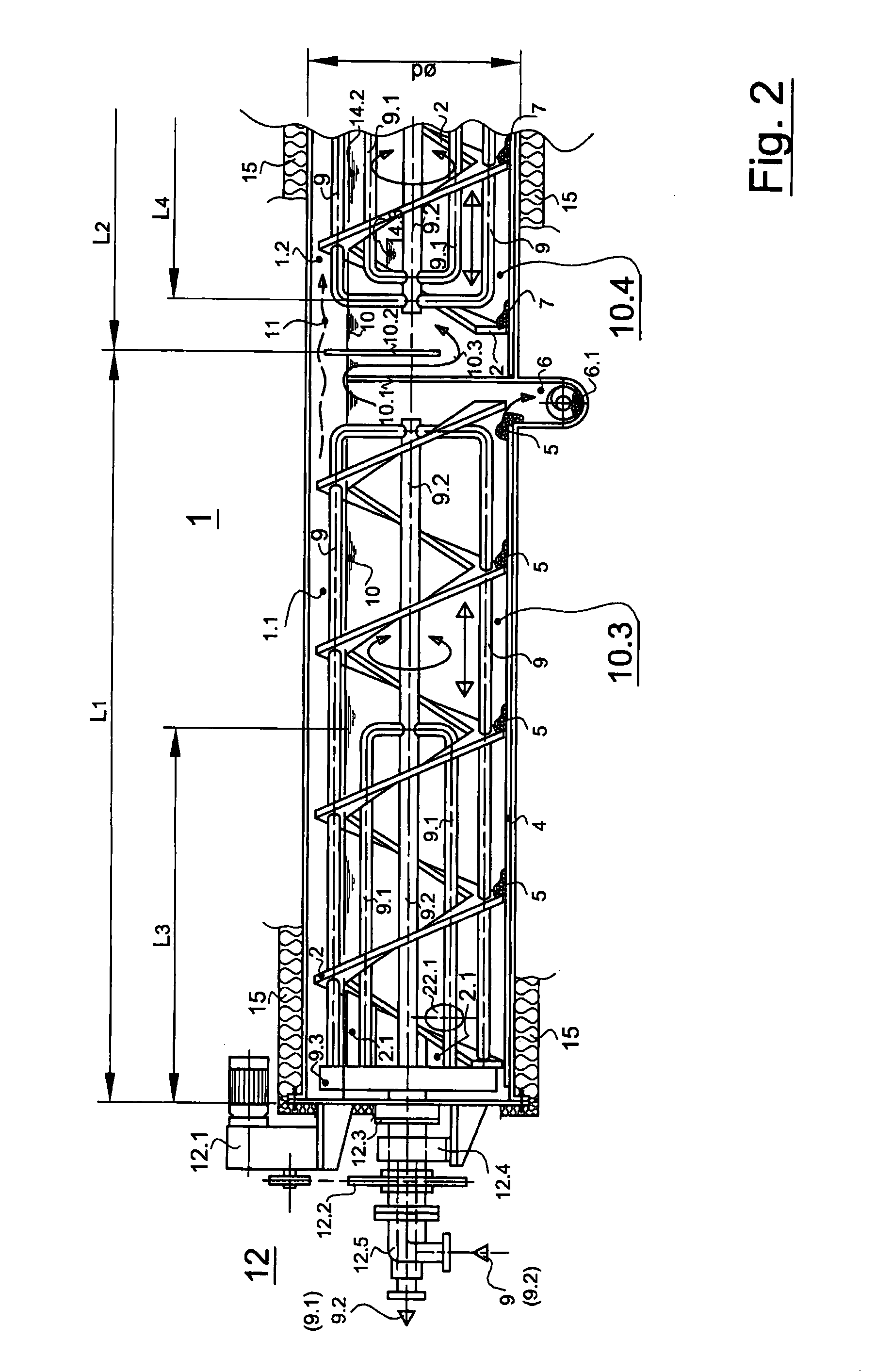 Method and device for processing plastic-containing waste