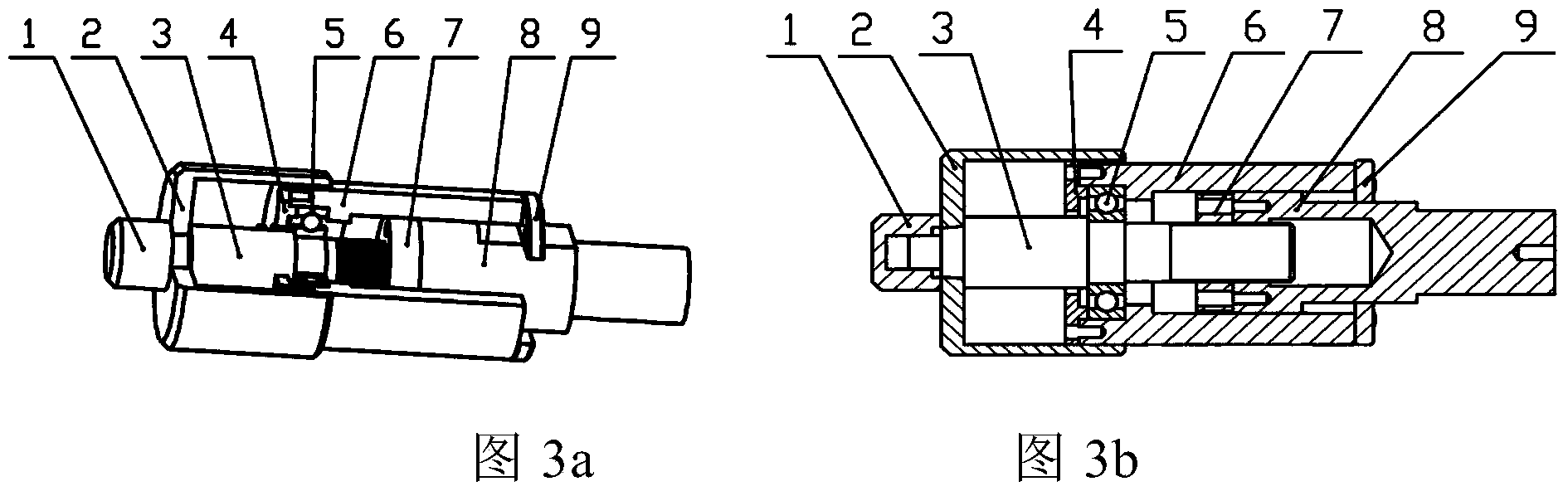 Static characteristic test device for radial magnetic bearings