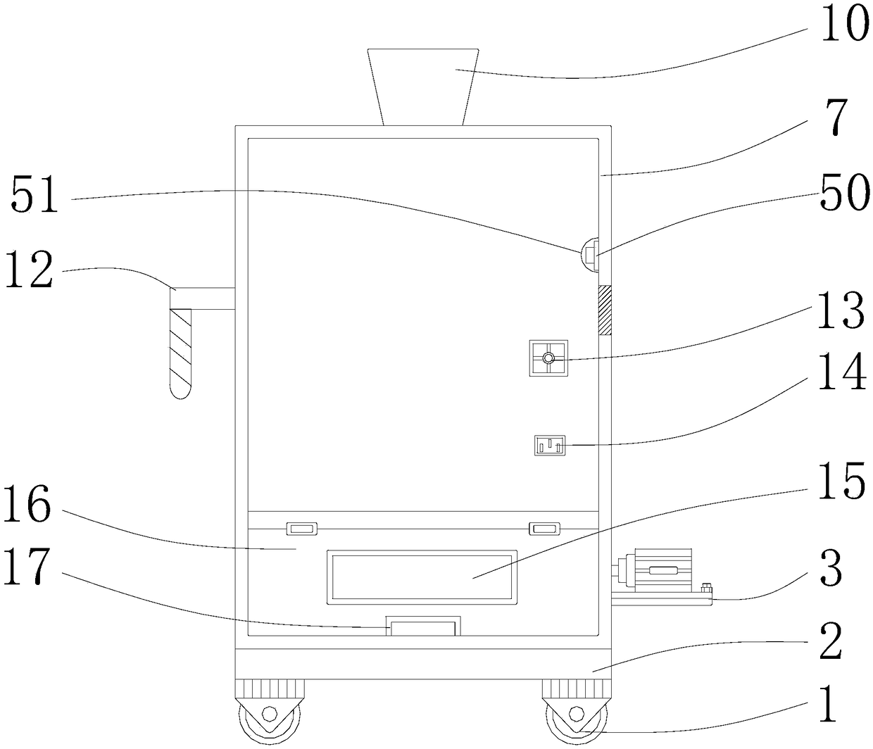 Material crushing lighting device