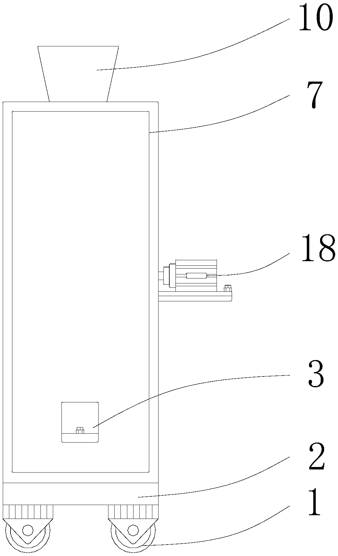 Material crushing lighting device