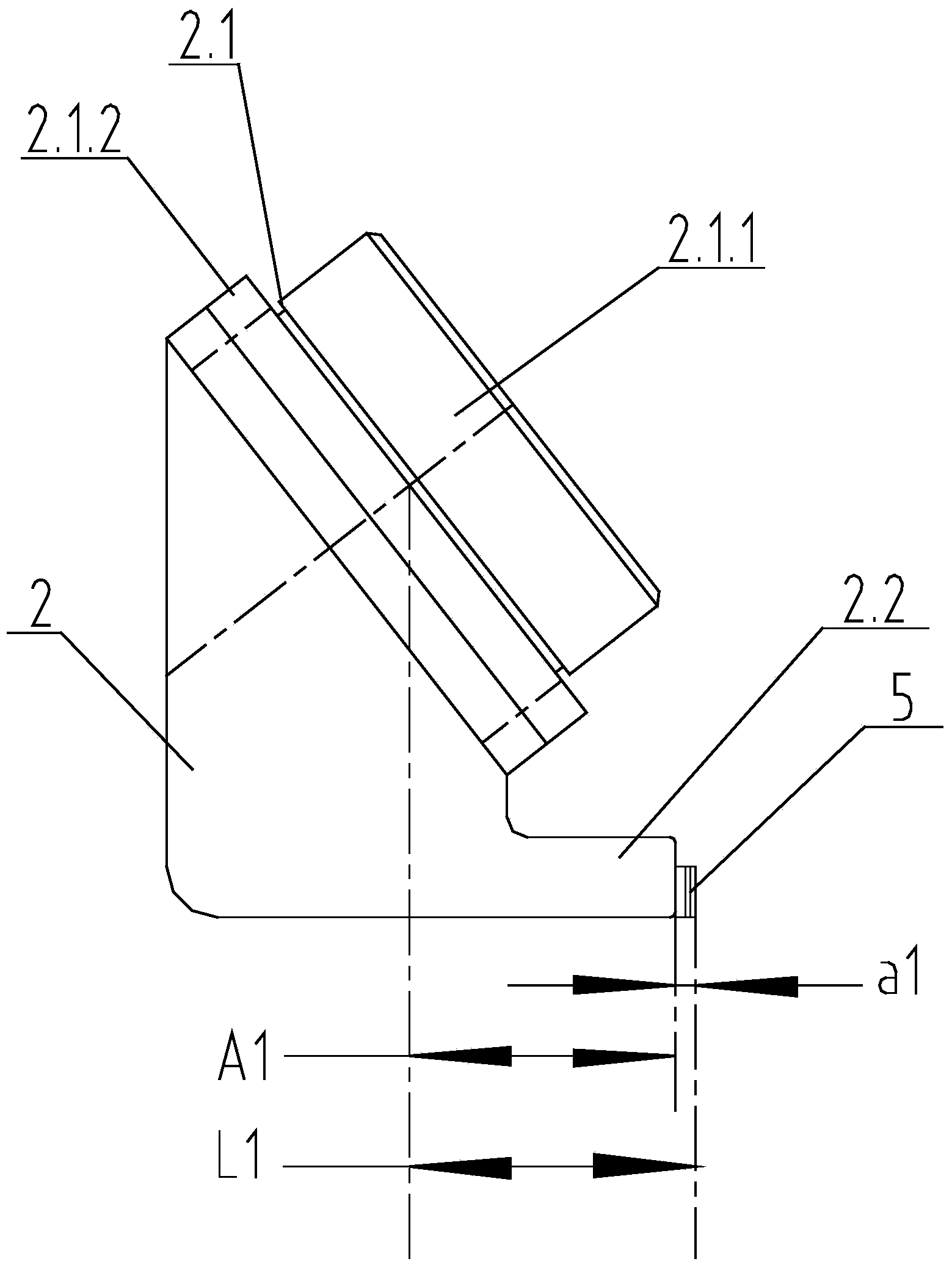 Method for measuring reversely-spraying hole of rocket chamber shell and special devices