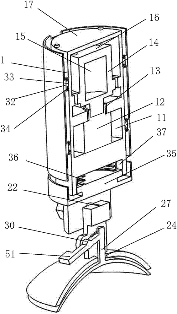 Shock-proofing fixing centrifugal machine