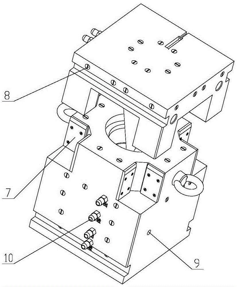 Hot pressing mold of conical cover