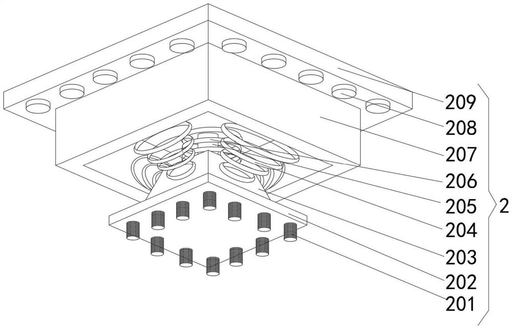 Vibration isolation reinforcing device for tunnel wall construction