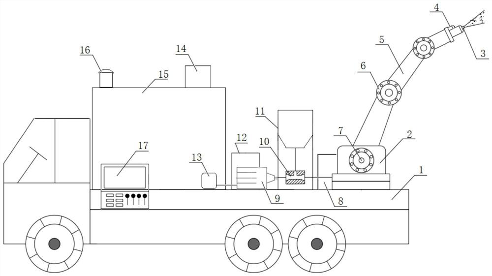 Automatic tunnel lamp cleaning device based on cavitation jet flow