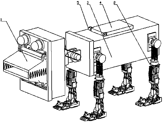 Multi-functional police dog robot