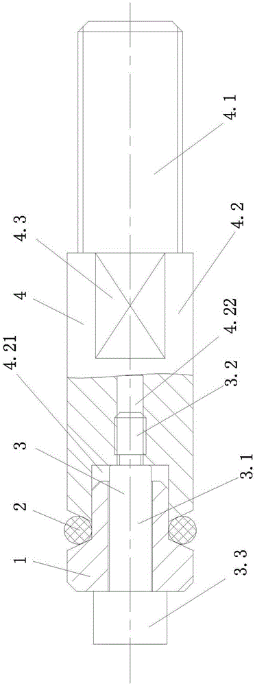 Test leakage machine plugging assembly