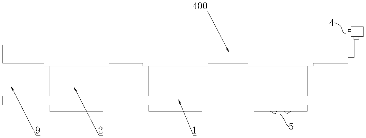 Explosion-proof falling-off structure of battery pack of electric automobile