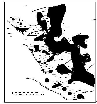 Method for conducting reservoir property simulation through multi-direction variation function analysis