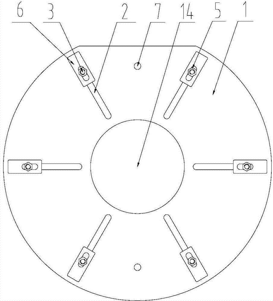 Universal milling fixture for diffuser blades