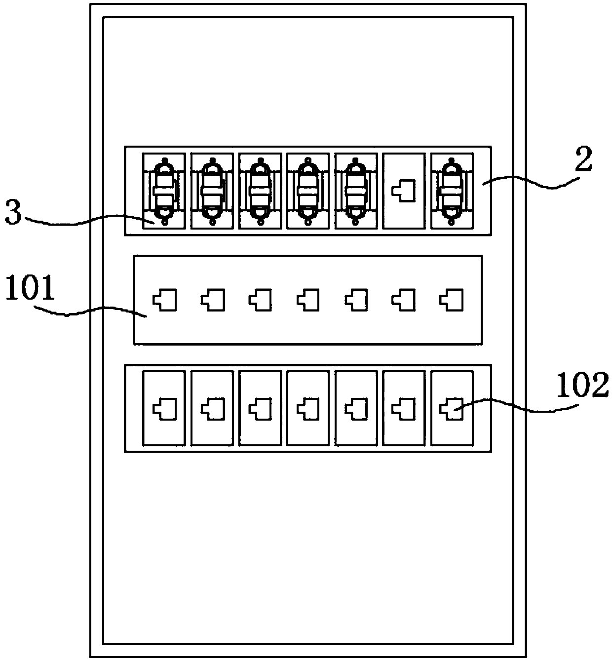 Computer COM port and network card interface connection wiring frame